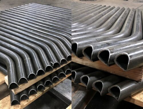 Bent pipe with coped ends