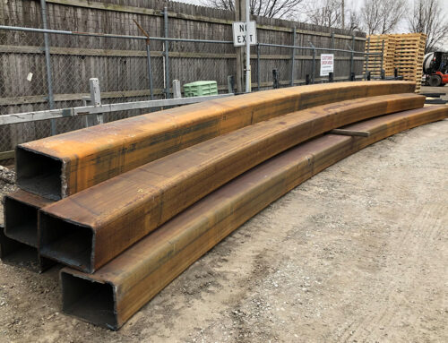 Large rectangular tube bends