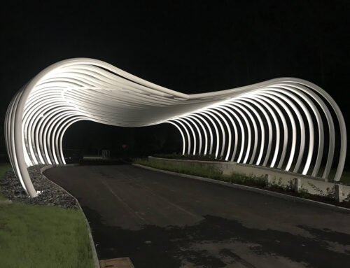 Pipe bends for gateway enterance of Westside Park in Atlanta